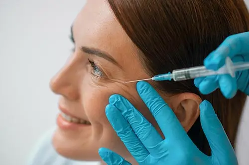 Aplicação de botox (toxina botulínica)